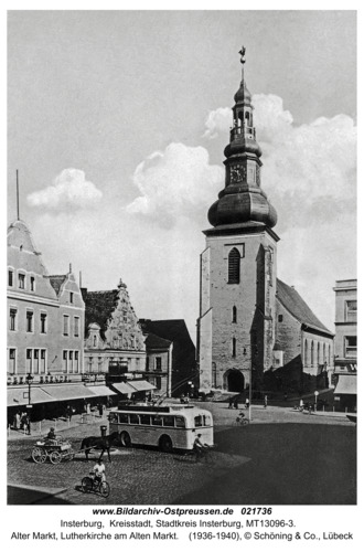Insterburg, Alter Markt, Lutherkirche am Alten Markt