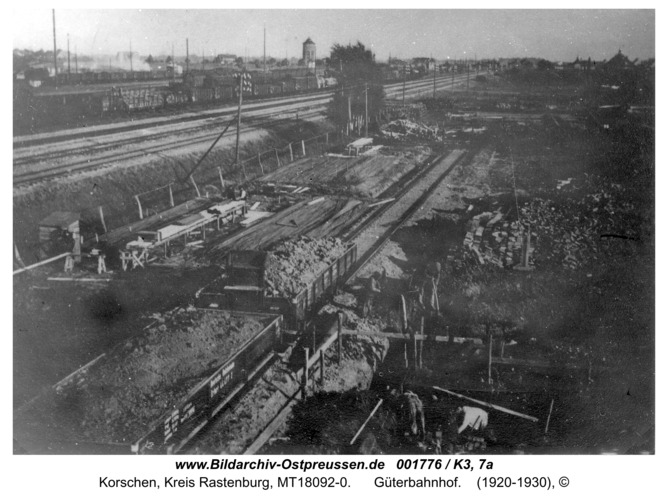 Korschen, Güterbahnhof