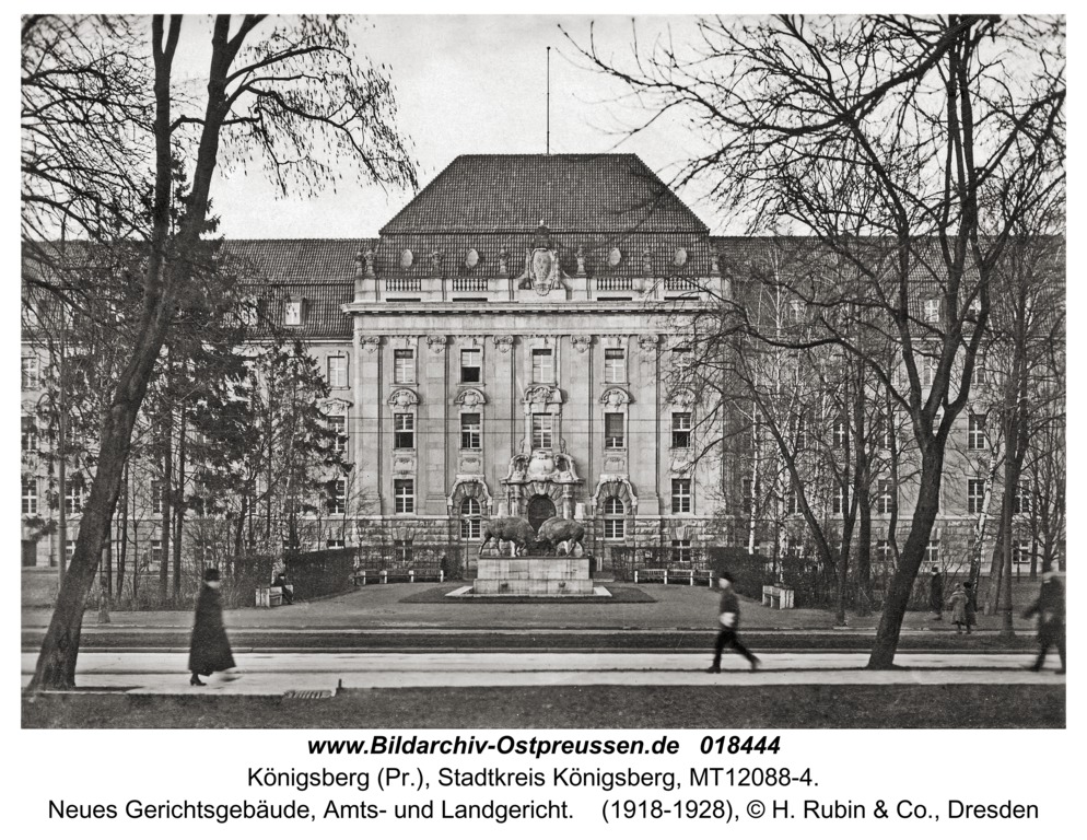 Archiwum Zdjęć Prusy Wschodnie, Königsberg, Neues Gerichtsgebäude