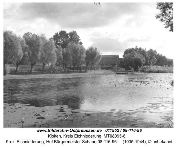 Kloken, Kreis Elchniederung, Hof Bürgermeister Schaar, 08-116-96