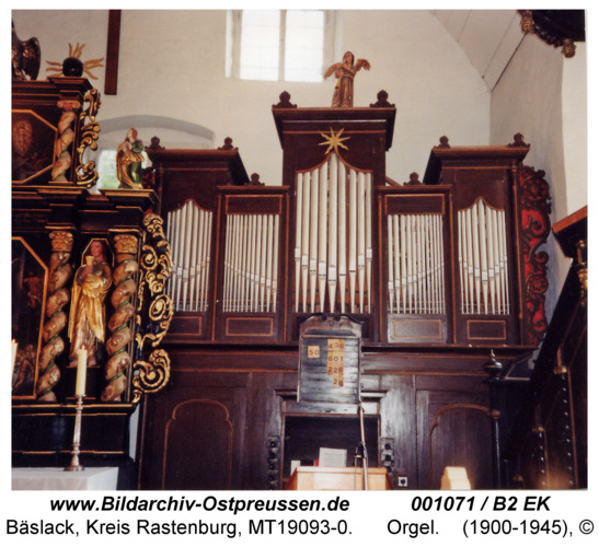 Bäslack, Kirche, Orgel