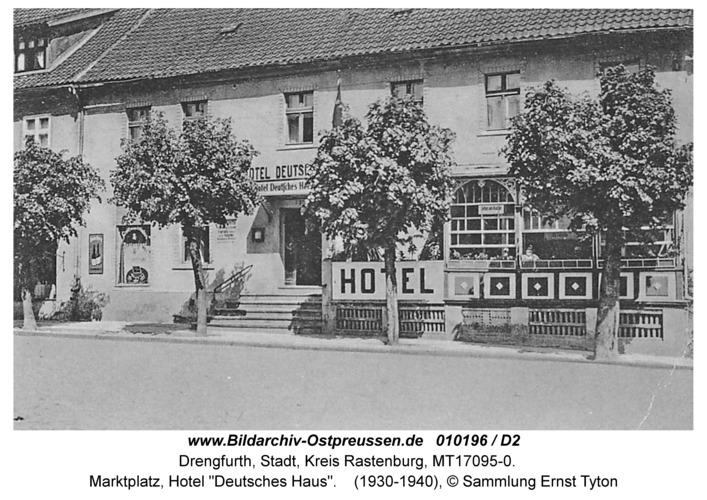 Drengfurt, Marktplatz, Hotel "Deutsches Haus"