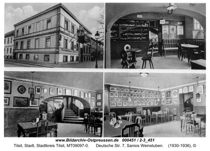 Tilsit, Deutsche Str. 7, Sanios Weinstuben