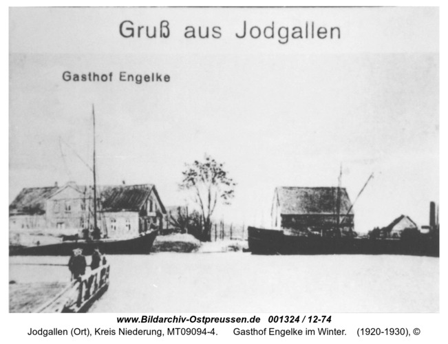Grünhausen, Gasthof Engelke im Winter