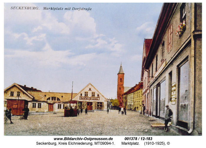 Seckenburg, Marktplatz