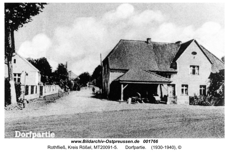 Rothfließ, Dorfpartie