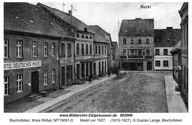 Bischofstein, Markt vor 1927