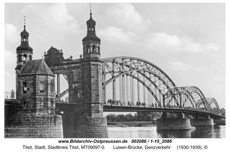 Tilsit, Luisen-Brücke, Genzverkehr