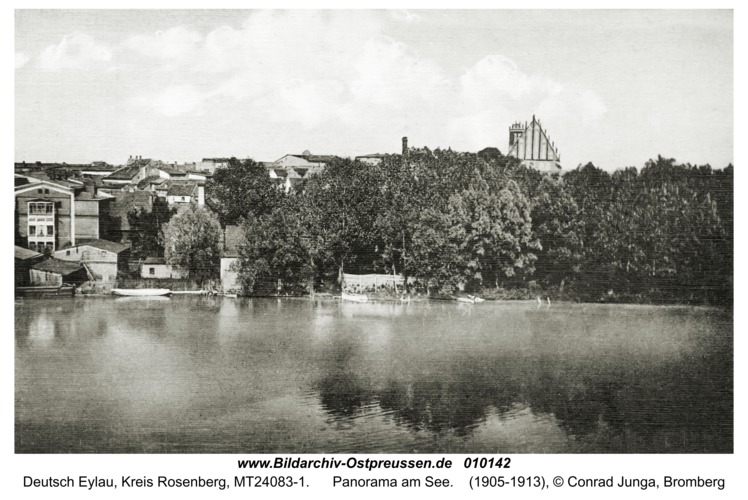 Deutsch Eylau, Panorama am See