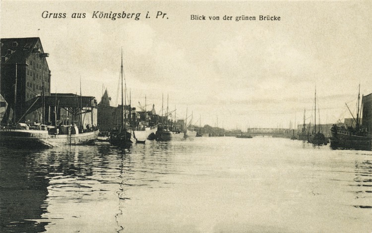 Königsberg, Innenhafen, Blick von der grünen Brücke