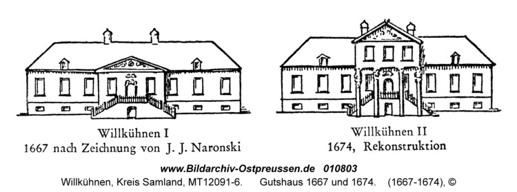 Willkühnen, Gutshaus 1667 und 1674