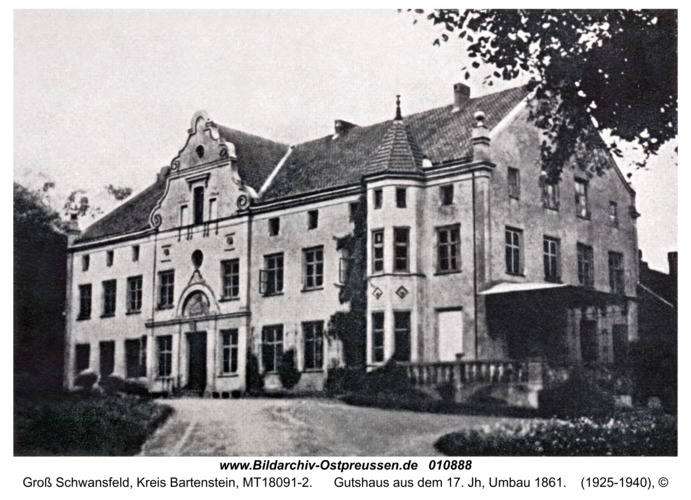 Groß Schwansfeld, Gutshaus aus dem 17. Jh, Umbau 1861