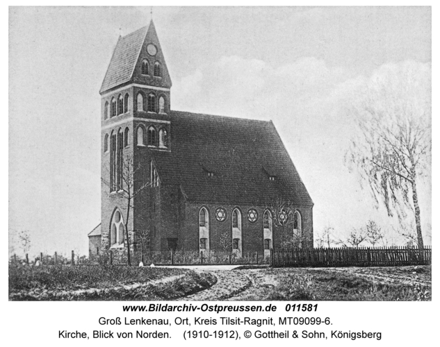 Groß Lenkenau, Kirche, Blick von Norden