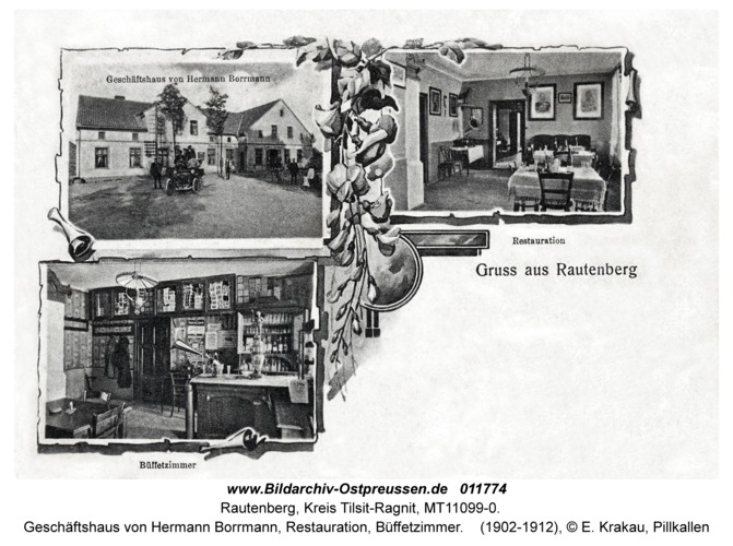 Rautenberg, Geschäftshaus von Hermann Borrmann, Restauration, Büffetzimmer