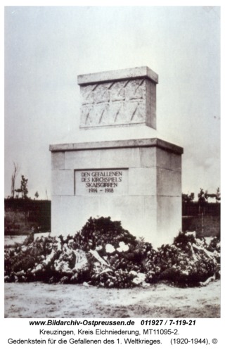 Kreuzingen, Gedenkstein für die Gefallenen des 1. Weltkrieges