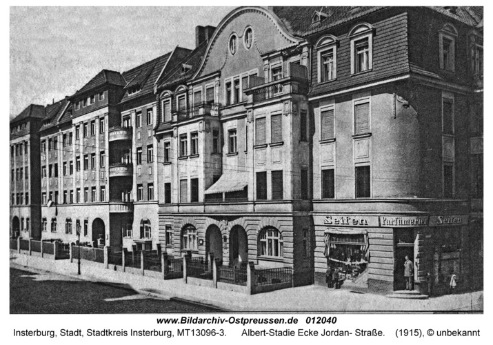 Insterburg, Albert-Stadie Ecke Jordan- Straße