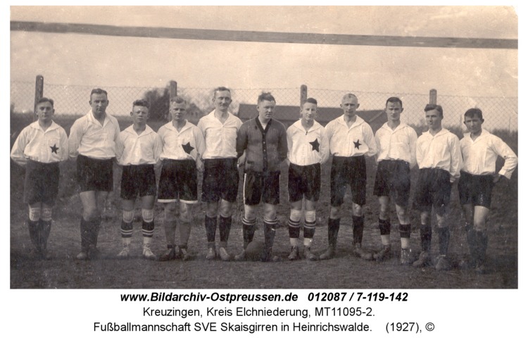 Kreuzingen, Fußballmannschaft SVE Skaisgirren in Heinrichswalde