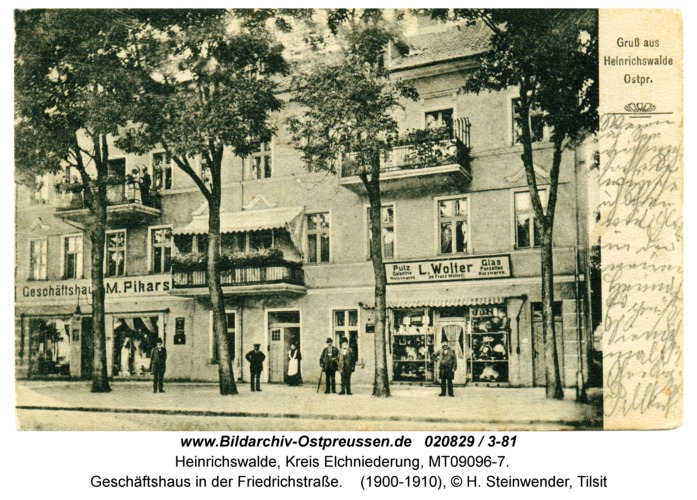 Heinrichswalde, Geschäftshaus in der Friedrichstraße