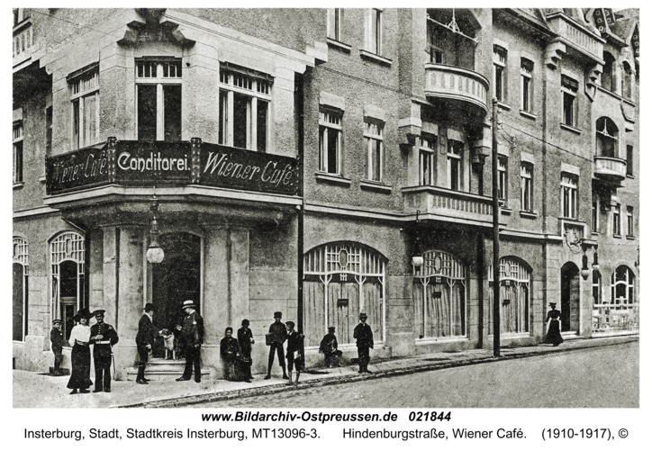 Insterburg, Hindenburgstraße, Wiener Café