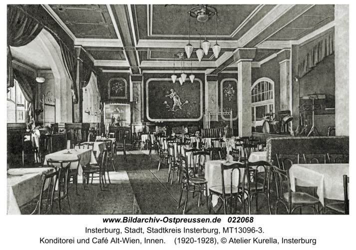 Insterburg, Konditorei und Café Alt-Wien, Innen
