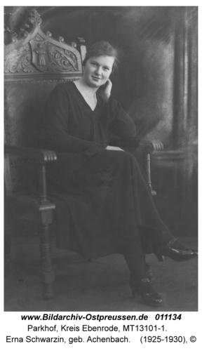 Parkhof, Erna Schwarzin, geb. Achenbach