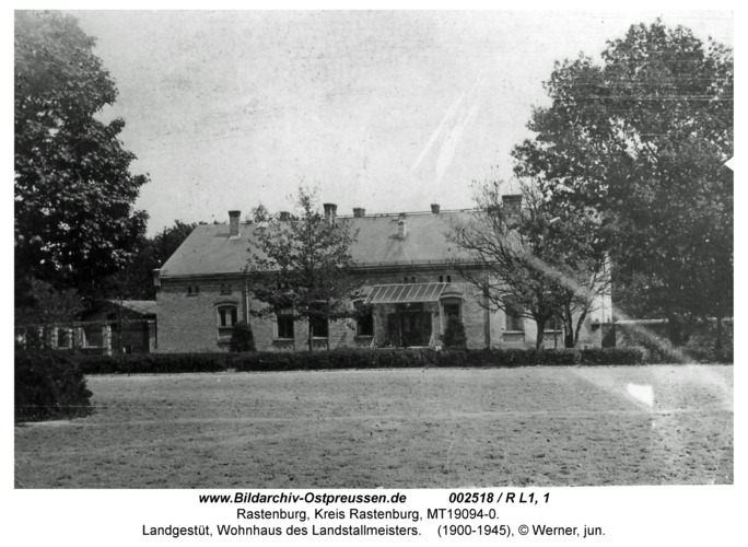 Rastenburg, Landgestüt, Wohnhaus des Landstallmeisters