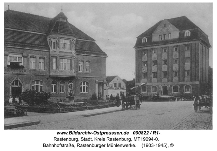 Rastenburg, Bahnhofstraße, Rastenburger Mühlenwerke