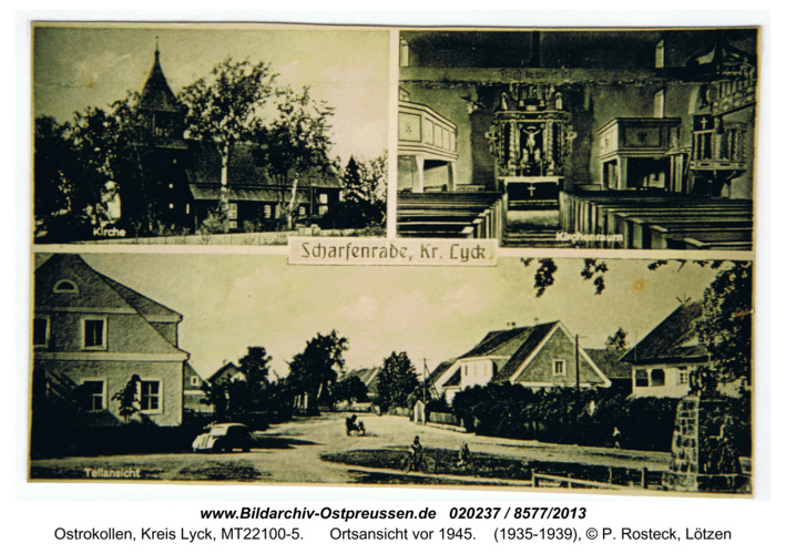 Scharfenrade, Ortsansicht vor 1945