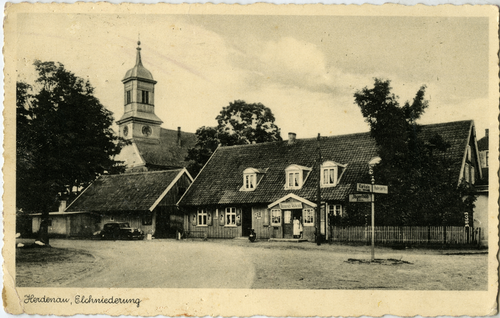 Herdenau, Kirche und Gasthaus Völkner