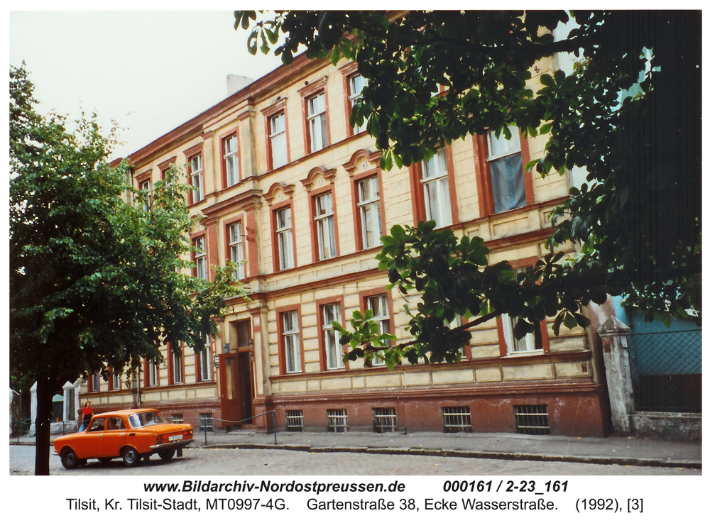 Tilsit, Gartenstraße 38, Ecke Wasserstraße