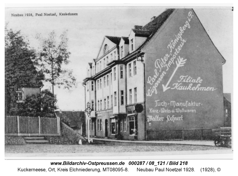 Kaukehmen, Neubau Paul Noetzel 1928