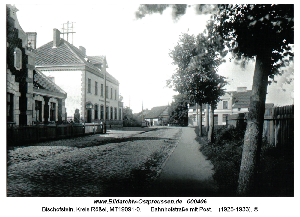 Bischofstein, Bahnhofstraße mit Post