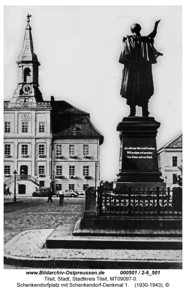 Tilsit, Schenkendorfplatz, Schenkendorf-Denkmal