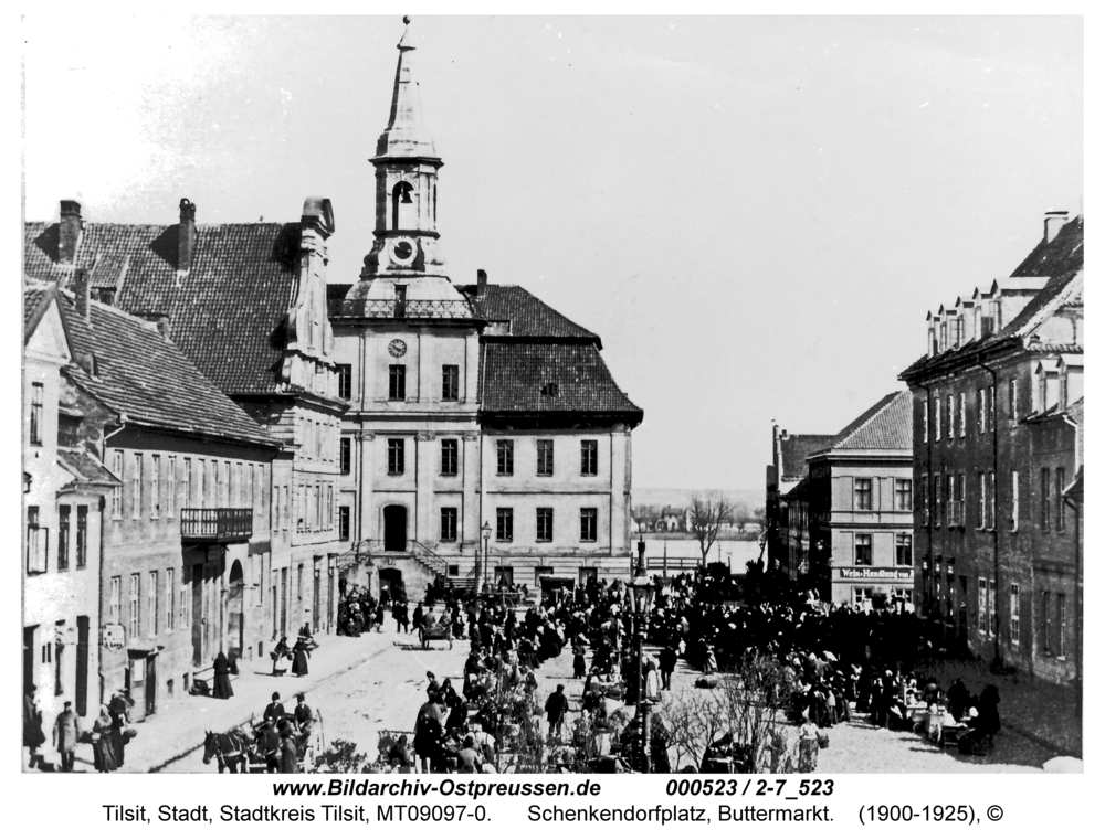 Tilsit, Schenkendorfplatz, Buttermarkt