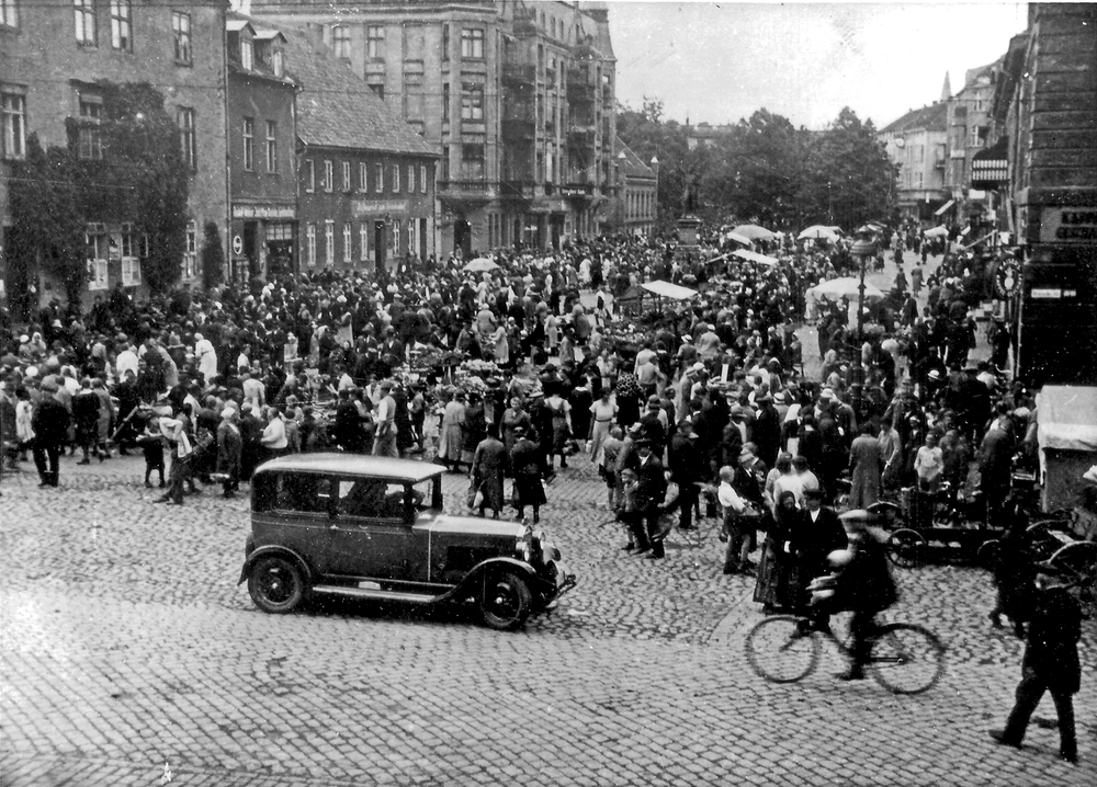 Tilsit, Markt auf dem Schenkendorfplatz