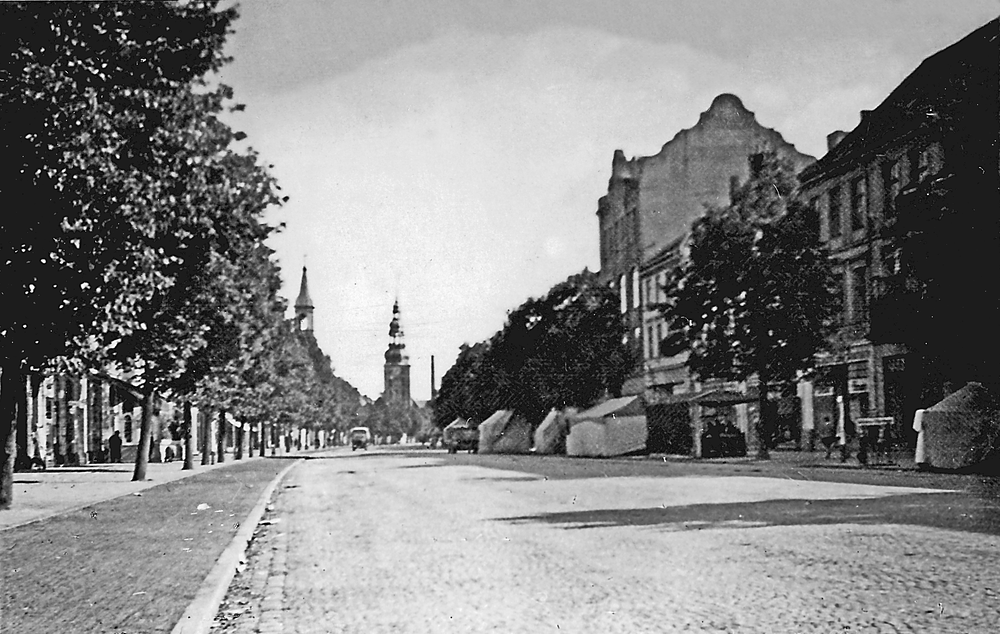 Tilsit, Deutsche Str. zwischen Langgasse und Wasserstr., Jahrmarkt