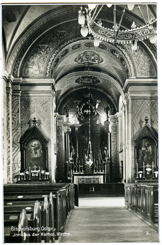 Bischofsburg, Inneres der kath. Kirche