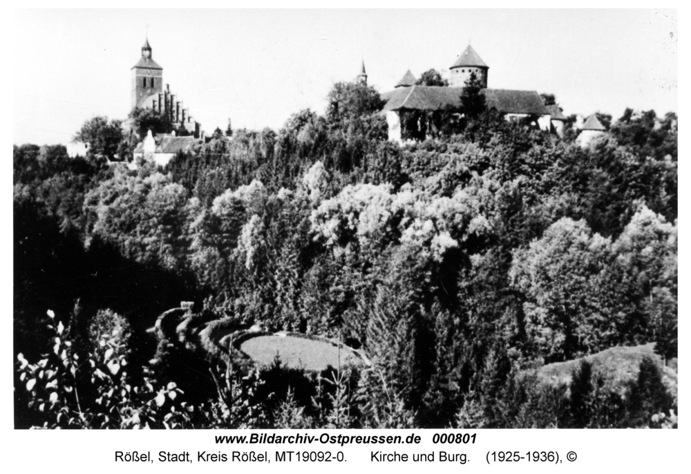 Rößel, Kirche und Burg