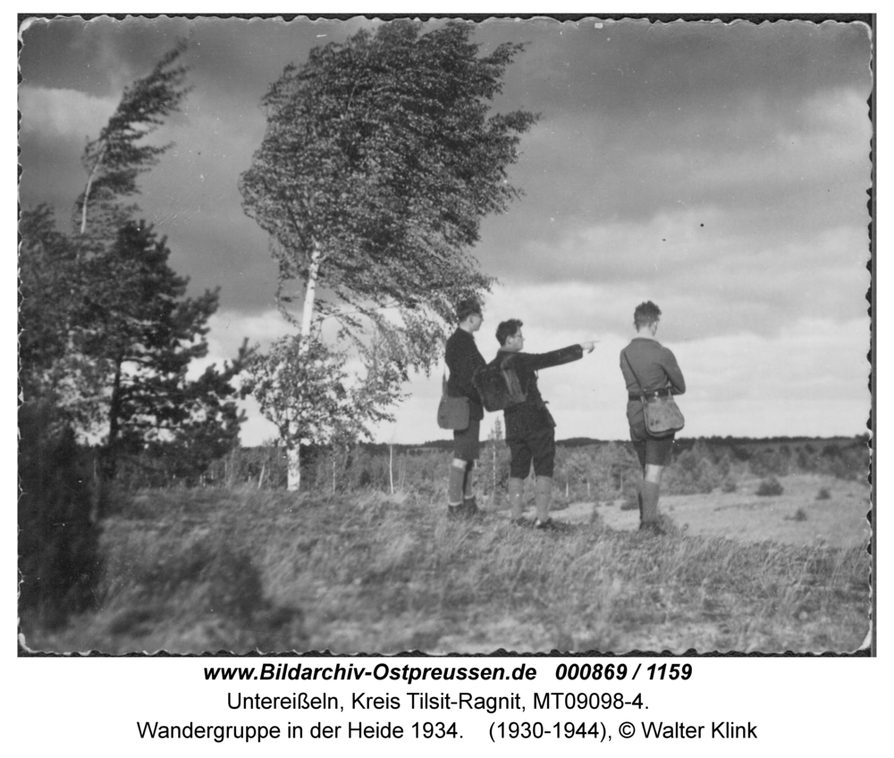Unter-Eisseln, Wandergruppe in der Heide 1934