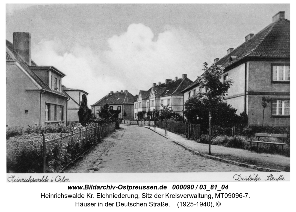 Heinrichswalde, Häuser in der Deutschen Straße