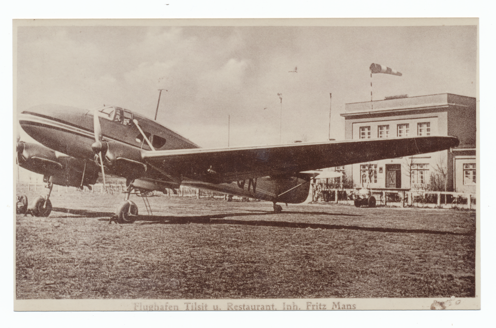 Tilsit-Teichort, Flughafen mit Restaurant, Inh. Fritz Mans