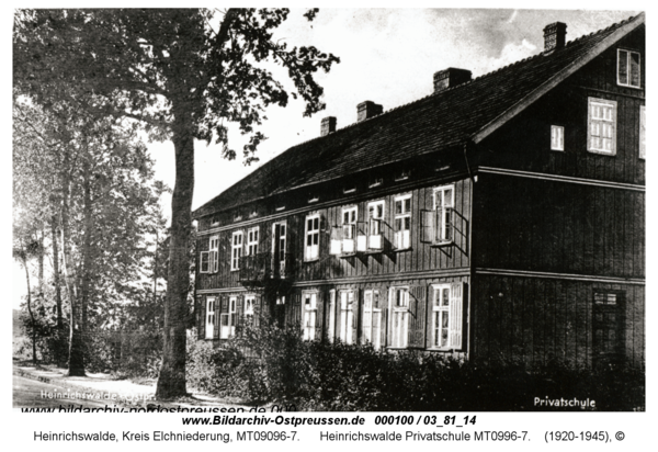 Heinrichswalde, Privatschule