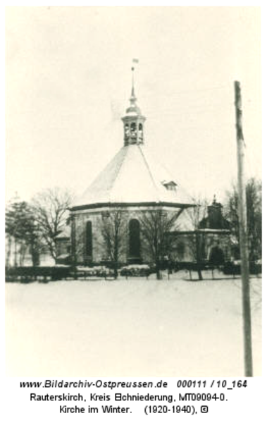 Rauterskirch, Kirche im Winter