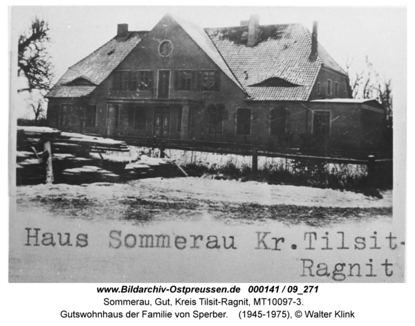 Sommerau, Gutswohnhaus der Familie von Sperber