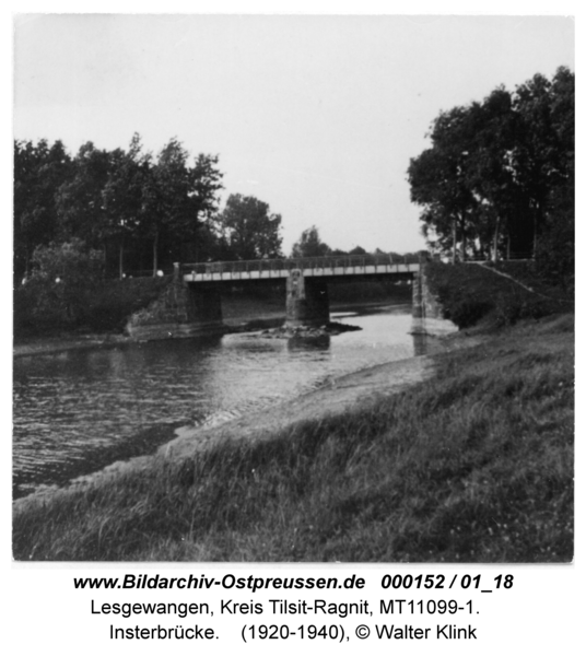 Lesgewangen, Insterbrücke