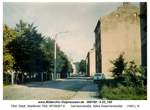 Tilsit, Garnisonstraße, Nähe Kasernenstraße