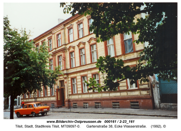 Tilsit, Gartenstraße 38, Ecke Wasserstraße