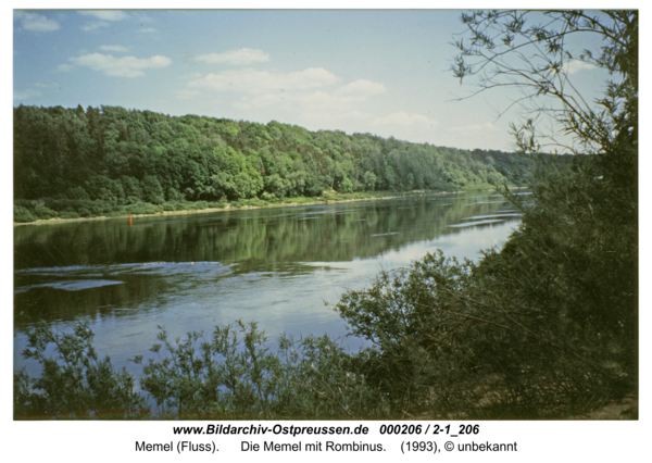 Memel (Fluss), Die Memel mit Rombinus