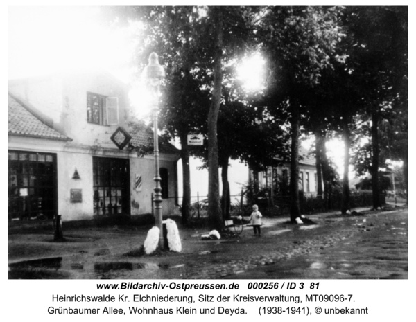 Heinrichswalde, Grünbaumer Allee, Wohnhaus Klein und Deyda