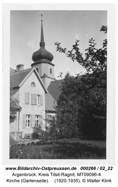 Argenbrück, Kirche (Gartenseite)